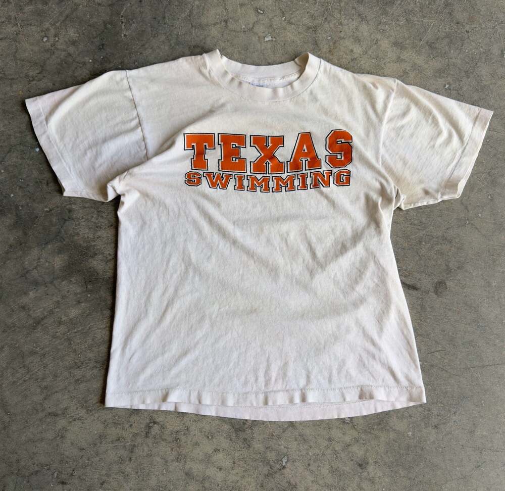 Vintage 90s University of Texas Swimming UT Longhorns T-Shirt